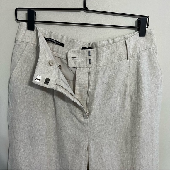 Talbots Bristol Crop Linen Pant size 8 - Picture 3 of 7